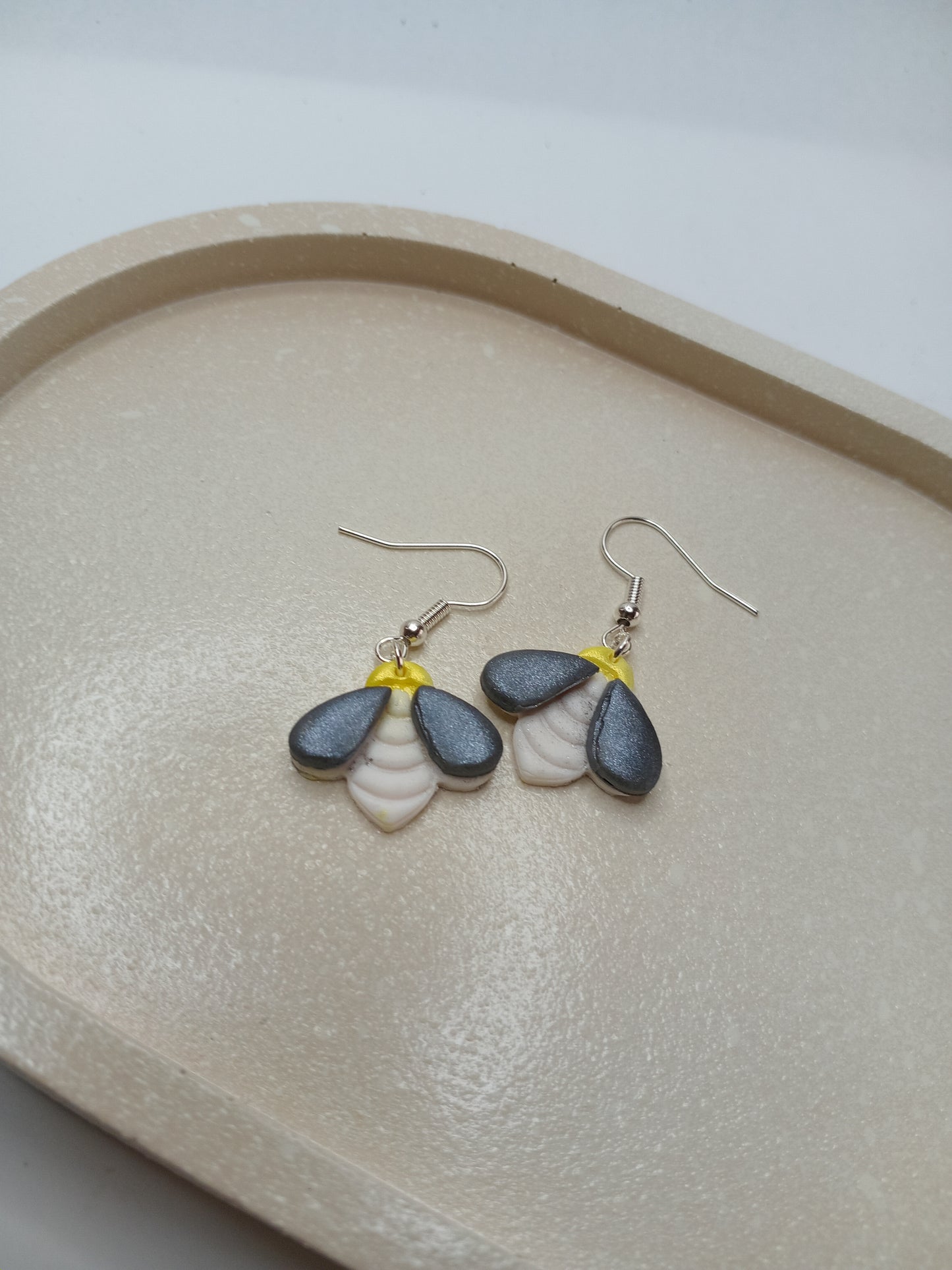 Bee Polymer Clay Earings